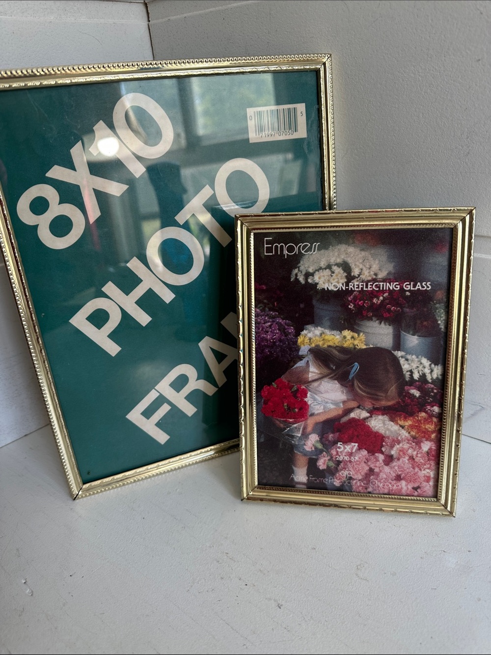 Vintage Brass picture frames. 8 x 10/5 x 7